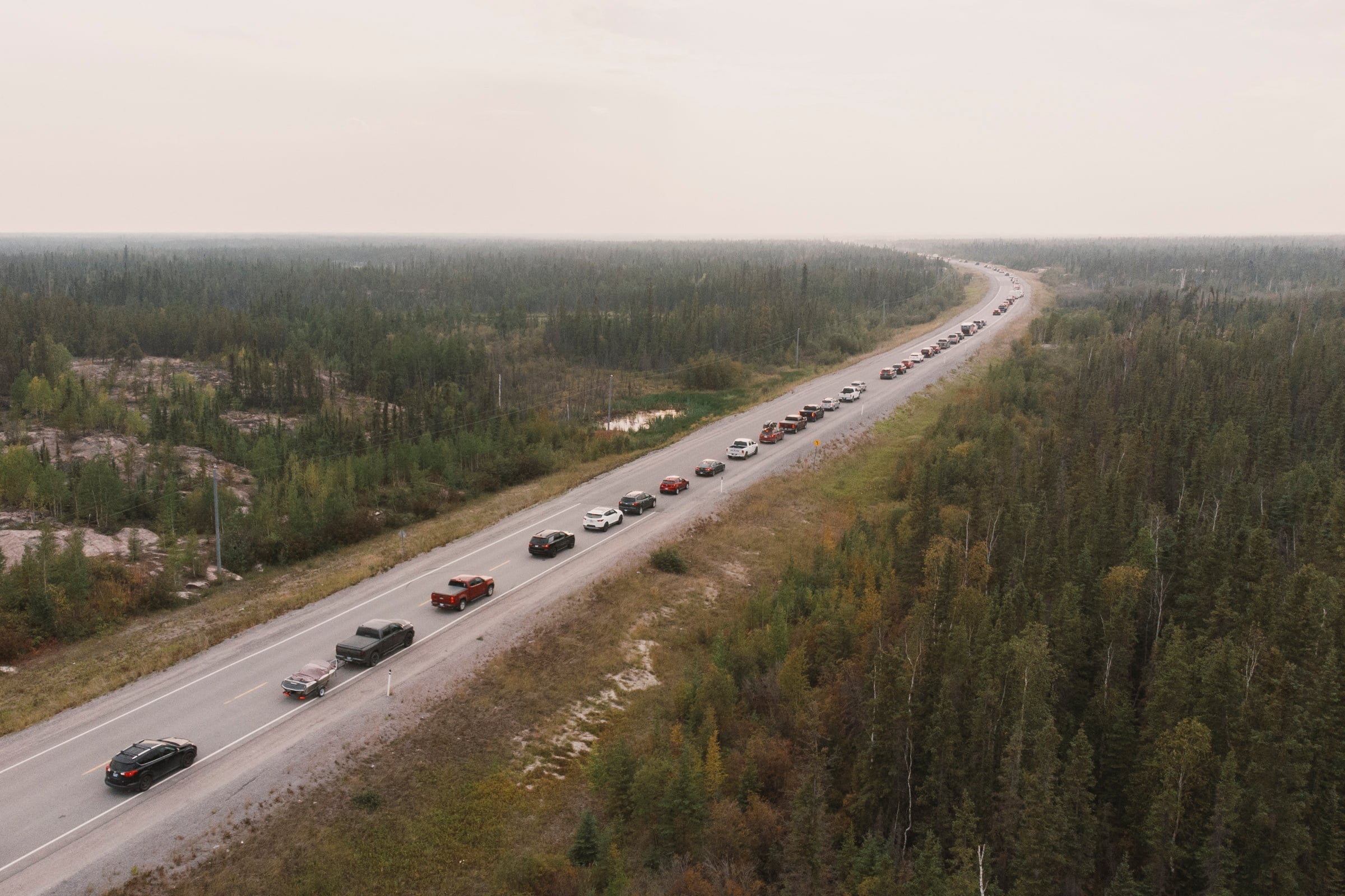 Evacuation kickstarts