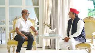 Rajinikanth meets Samajwadi Party chief Akhilesh Yadav