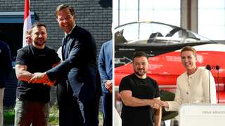 Netherlands, Denmark commit to supplying F-16s to Ukraine, says Dutch PM during Zelensky's visit