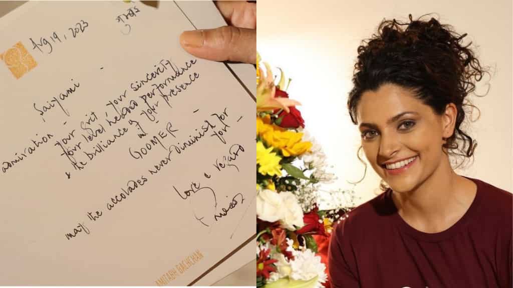 Amitabh Bachchan sends a heartfelt letter to Saiyami Kher for her performance in Ghoomer