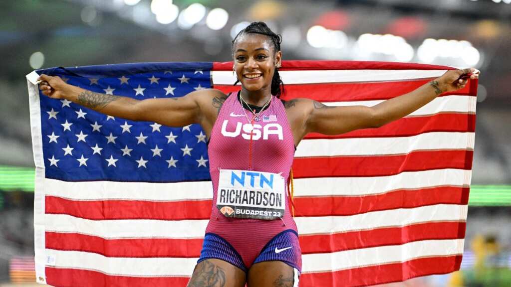 American Sha'Carri Richardson sprints to women's world 100m title