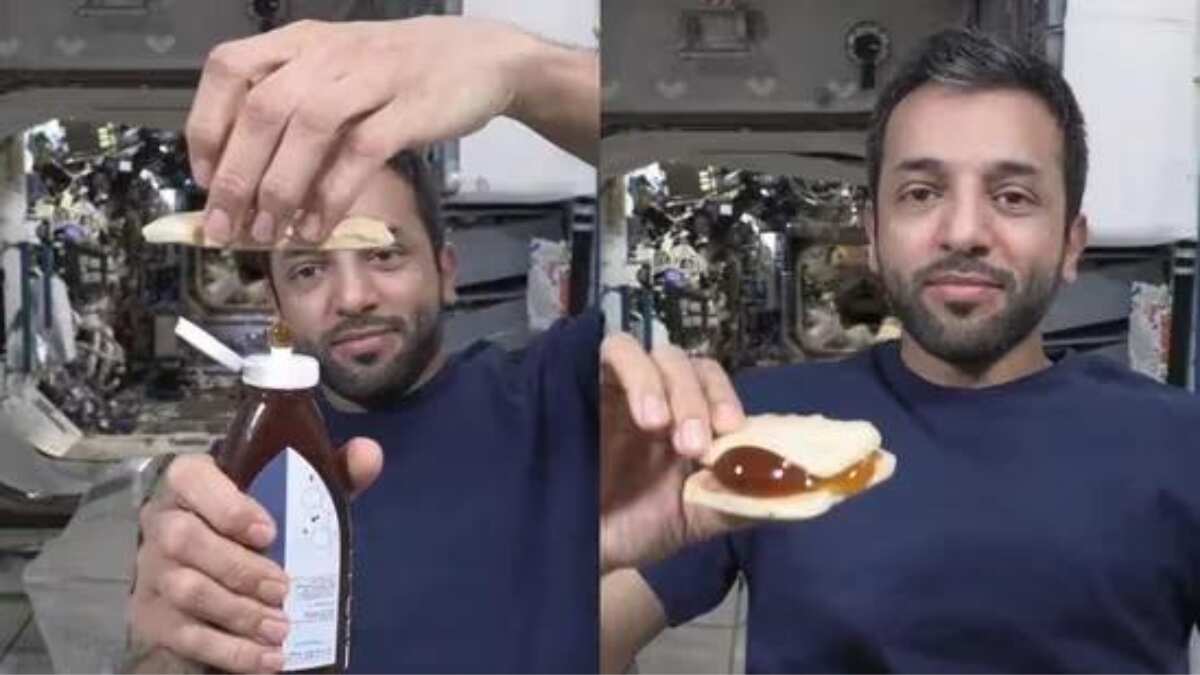 Watch | UAE astronaut's video of making honey sandwich in space leaves netizens mesmerised Watch | UAE astronaut's video of making honey sandwich in space leaves netizens mesmerised