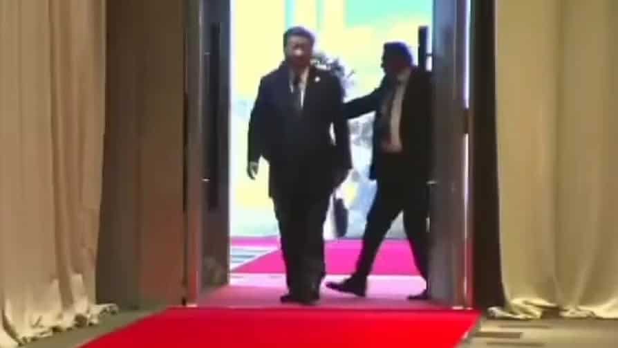 Watch: Chinese President Xi Jinping’s aide stopped from entering BRICS venue Watch: Chinese President Xi Jinping’s aide stopped from entering BRICS venue