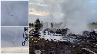 A metallic bang and smoke: Witnesses describe the scene of Prigozhin's plane crash