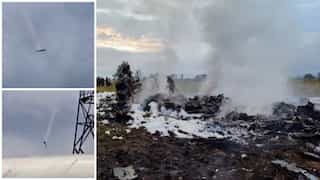 A metallic bang and smoke: Witnesses describe the scene of Prigozhin's plane crash