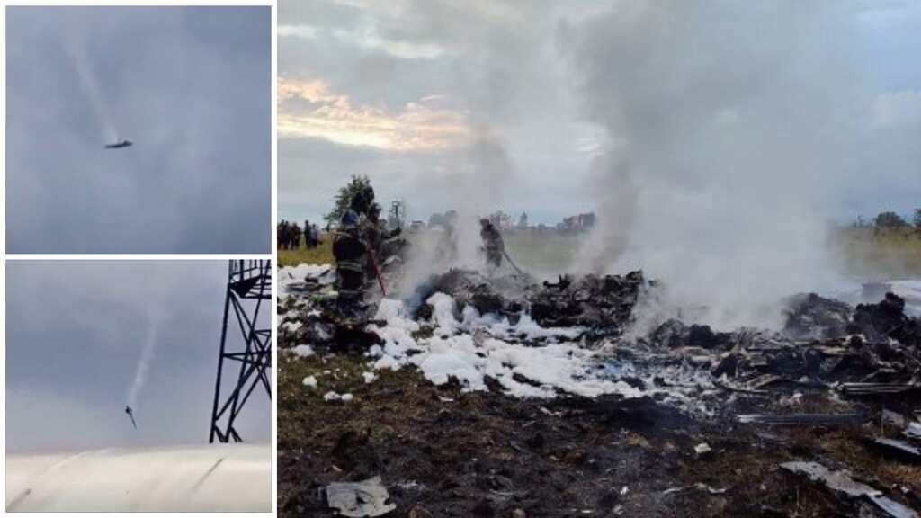 A metallic bang and smoke: Witnesses describe the scene of Prigozhin's plane crash