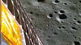 ISRO releases Moon's footage from minutes before Chandrayaan-3's landing. WATCH