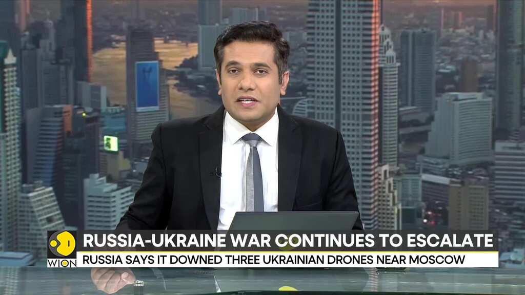 Russia says drones downed as Ukrainian shelling wounds six