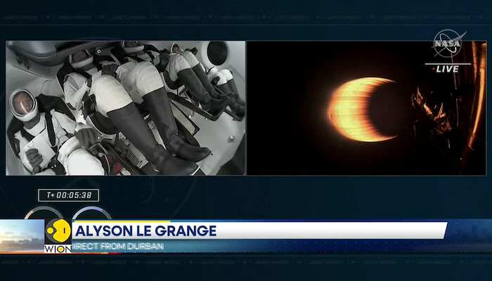 NASA sends four astronauts to international space station