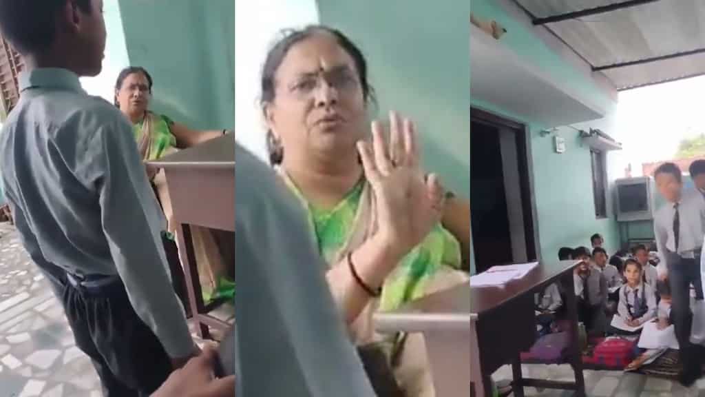Disturbing video emerges: Teacher in India prods students to slap Muslim classmate. Watch