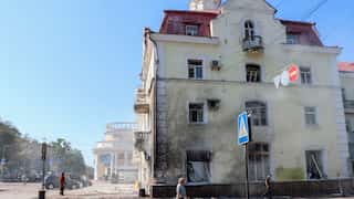 At least two killed, one injured after Russian shelling hits cafe in Ukraine’s northeast