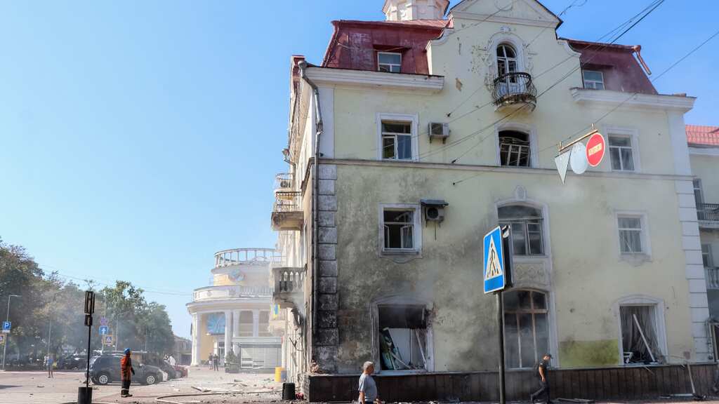 At least two killed, one injured after Russian shelling hits cafe in Ukraine’s northeast