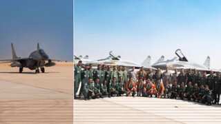 Indian Air Force participates in Exercise Bright Star-23 at Cairo Air Base in Egypt