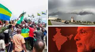 Top 10 world news: Coup in Gabon, Hurricane Idalia batters US, Modi wildly popular in India, and more