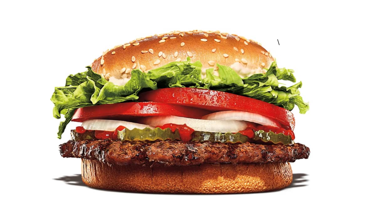 Burger King sued for allegedly exaggerating size of Whopper burger in advertisements Burger King sued for allegedly exaggerating size of Whopper burger in advertisements