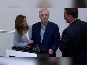 Watch | For second time, Mitch McConnell freezes during press conference in US