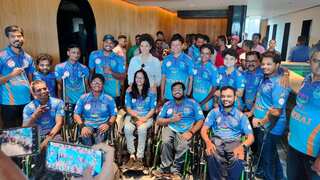 Saiyami Kher and BCCI host a special screening of Ghoomer for DCCI's disabled paraplegic cricketers