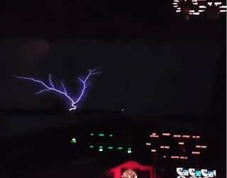 Witchfire or St. Elmo’s fire was caught on camera by US pilots as Hurricane Idalia approached