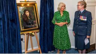 Britain's Queen Camilla unveils portrait of British-Indian spy Noor Inayat Khan in London