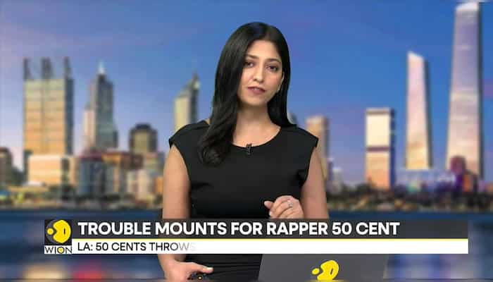 LA: Rapper 50 Cents throws microphone and strikes a fan's head