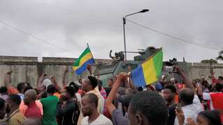 Gabon general to be sworn in as president, African Union suspends membership