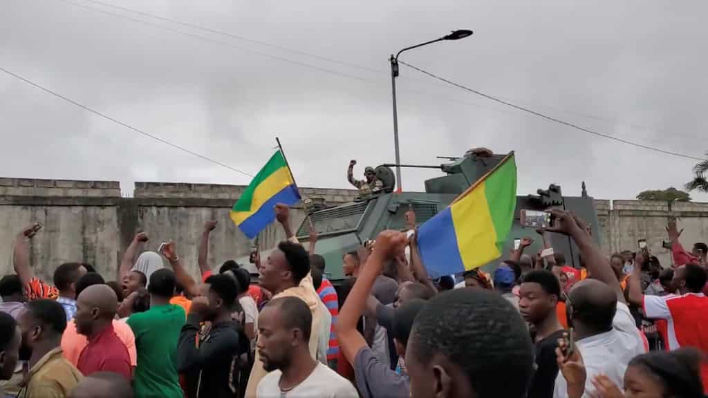 Gabon general to be sworn in as president, African Union suspends membership