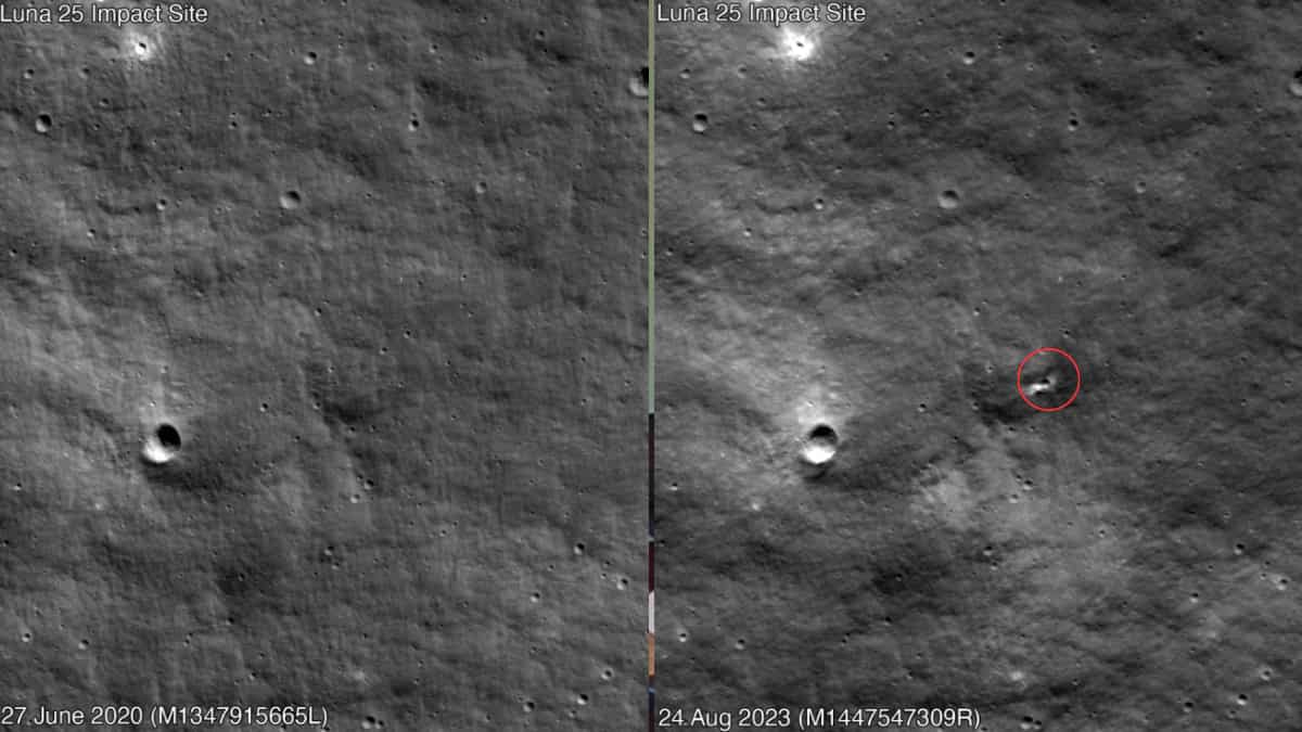Final resting place of Russia's Luna-25 lunar probe likely spotted. See photos Final resting place of Russia's Luna-25 lunar probe likely spotted. See photos