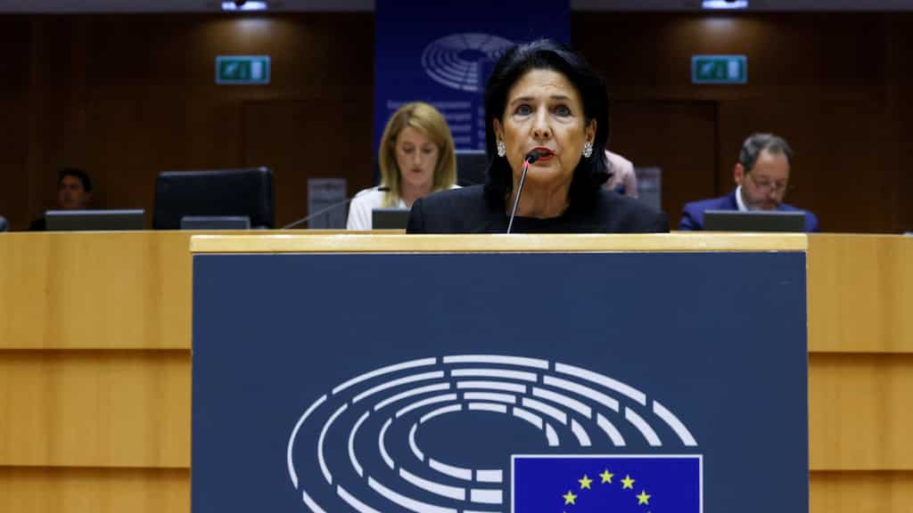 Georgia's ruling party plans to impeach president over her EU visits