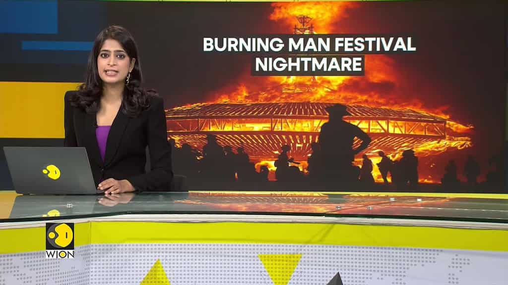 70,000 'Burning Man' festival revelers stranded in Nevada after rainstorm turns the site into mud