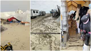Heavy rains make 'Burning Man' site muddy, police investigate one death