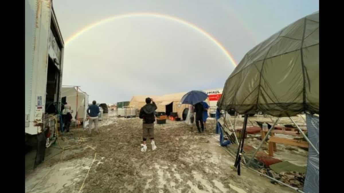 People are in 'really good spirits': A Burning Man attendee