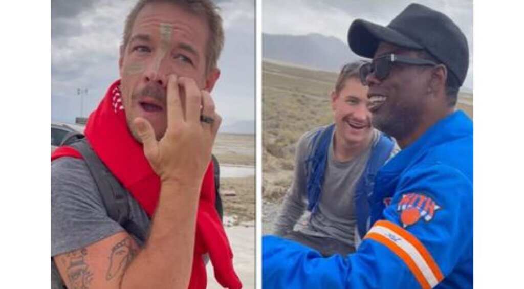 WATCH: Diplo, Chris Rock escape Burning Man festival in a fan truck after flood-like situation