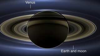 NASA revisits iconic Saturn pic, and Earth is photobombing