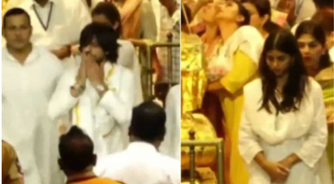 Shah Rukh Khan, daughter Suhana offer prayers at Tirupati temple ahead of Jawan release Shah Rukh Khan, daughter Suhana offer prayers at Tirupati temple ahead of Jawan release