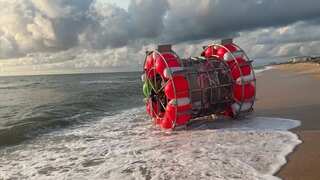 Florida man charged for sailing in Atlantic in hamster wheel, again
