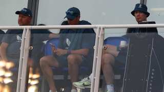 Bruised Andrew Flintoff makes first public appearance since suffering injuries in car crash late last year