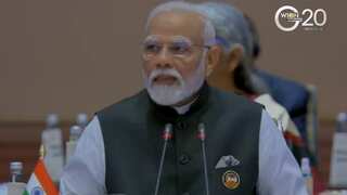 G20 Summit: Indian PM Modi addresses member states with 'Bharat' nameplate on his desk