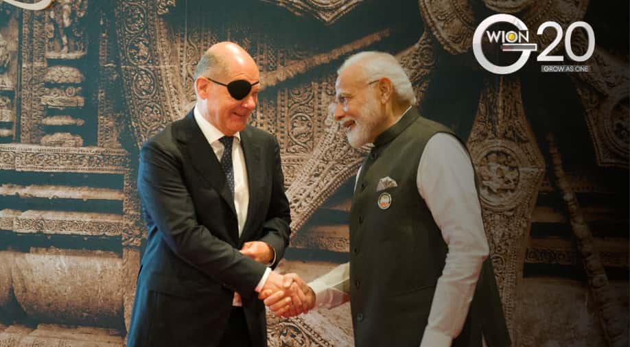 G20 Summit: German Chancellor Olaf Scholz seen wearing an eyepatch in New Delhi. Here’s why G20 Summit: German Chancellor Olaf Scholz seen wearing an eyepatch in New Delhi. Here’s why