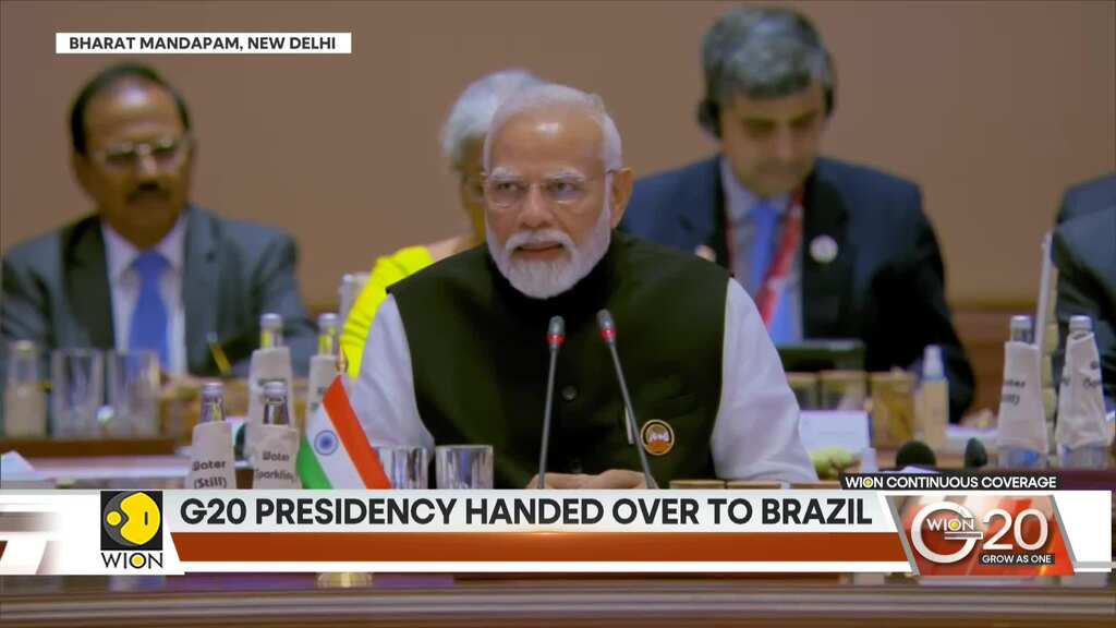 G20 Summit 2023: Indian PM Modi hands over G20 Presidency to Brazil Prez Lula Da Silva
