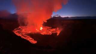 WATCH | Hawaii volcano belches out fountains of lava after nearly two months of silence