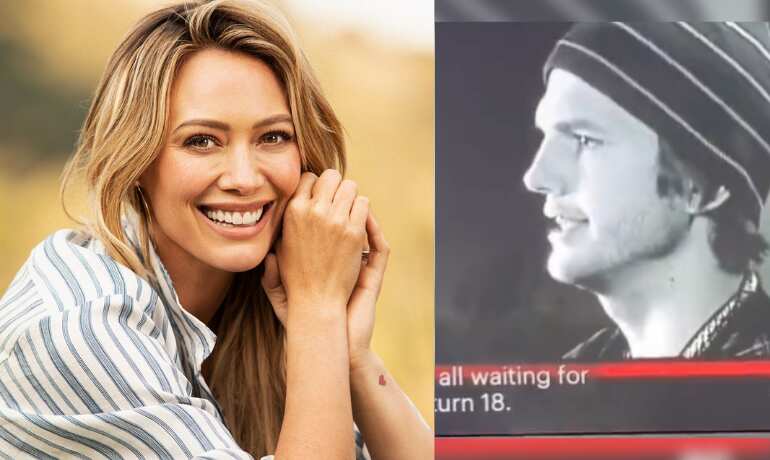 Ashton Kutcher under fire for his gross comment on Hilary Duff when she was 15