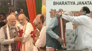 PM Modi gets a rousing welcome at BJP headquarters after successful G20 Summit