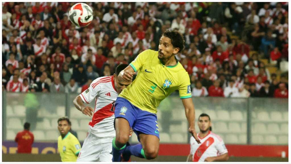 FIFA World Cup Qualifiers: Marquinhos earns Brazil late win over Peru