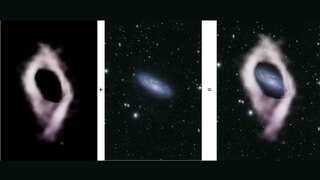 Astronomers discover galaxy gift-wrapped in cosmic ribbon. It is some 56mn light years from Earth