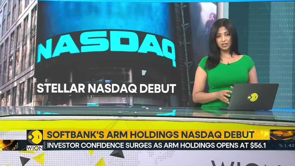 Softbank's 'arm' holdings Nasdaq debut