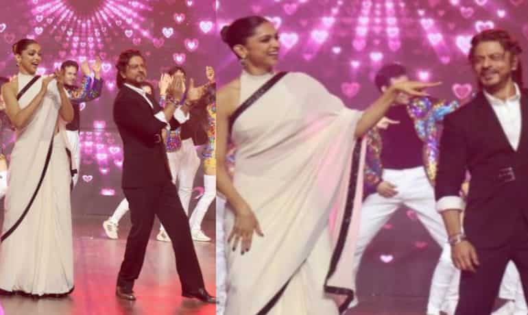 Jawan success meet: Shah Rukh Khan and Deepika Padukone groove to Chaleya song, video goes viral Jawan success meet: Shah Rukh Khan and Deepika Padukone groove to Chaleya song, video goes viral