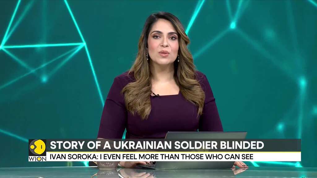 Blinded by a Russian shell, a Ukrainian soldier couldn’t see his wedding