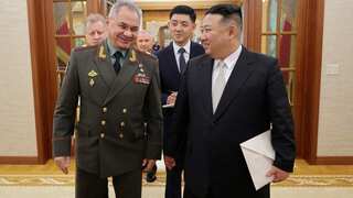 Russia’s defence min shows bombers and missiles to Kim during last leg of trip