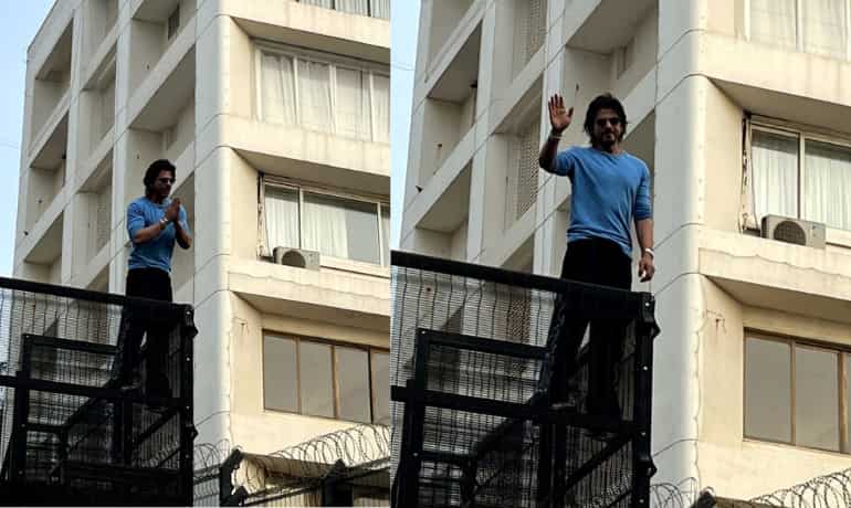 Watch: Shah Rukh Khan greets fans outside Mannat after Jawan success Watch: Shah Rukh Khan greets fans outside Mannat after Jawan success