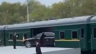 Watch: Video shows Kim Jong Un's limousine being loaded onto his armoured train